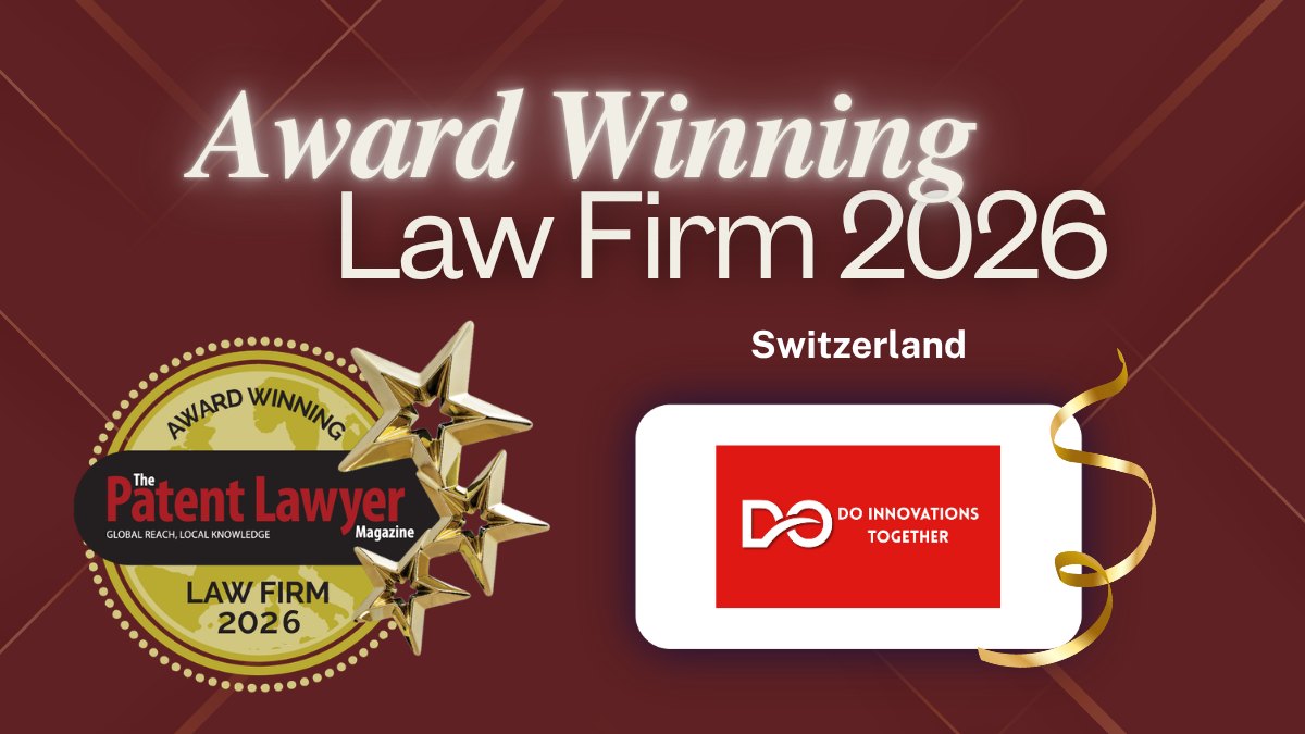 Award-Winning Law Firm 2026 &mdash; The Patent Lawyer Magazine, Schweiz